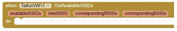 GotAvailableSSIDs事件积木